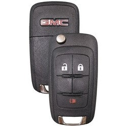 Strattec Security Corporation 5913596 | Key Blank, Flip, 3-Button, 315 Megahertz, Z0001-Z6000 Key Code, OBP-10 Programming, Transponder, For GMC 2010/2012 to 2017 Year Model