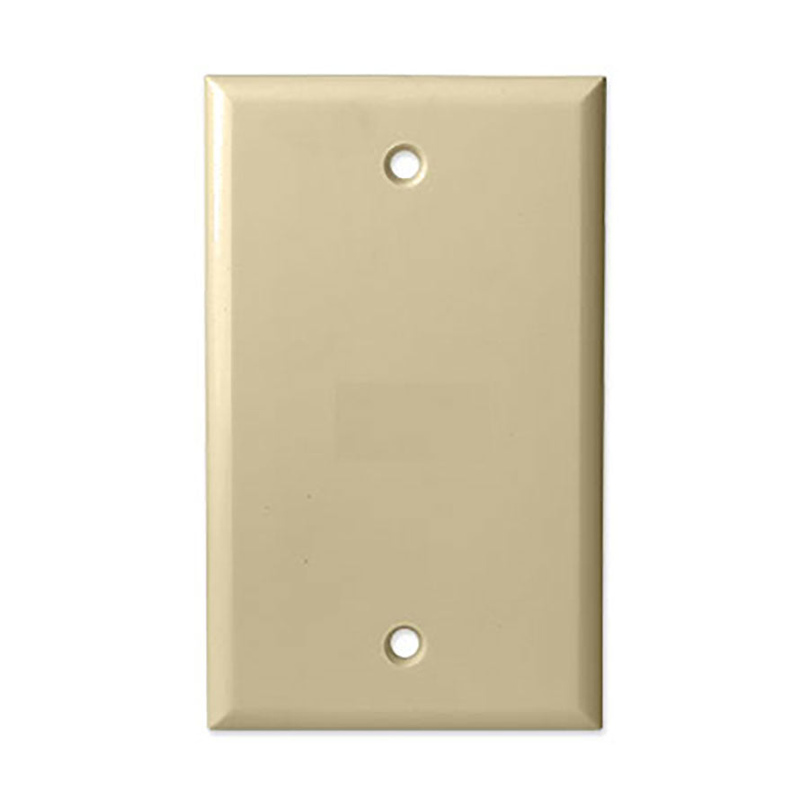 Structured Cable Products Inc 242-AL | Blank Wall Plate, Single-Gang, Almond
