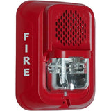 System Sensor P2RL-LF - Horn/Strobe - Lf Sounder Strobe, Wall, Red