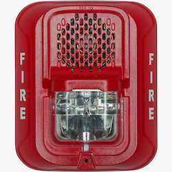 System Sensor P2RL-LF - Horn/Strobe - Lf Sounder Strobe, Wall, Red