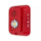 System Sensor P2RLED | L-Series Indoor 2-Wire LED Horn Strobe, Wall-Mount, Marked FIRE, Red