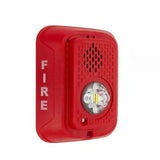 System Sensor P2RLED | L-Series Indoor 2-Wire LED Horn Strobe, Wall-Mount, Marked FIRE, Red