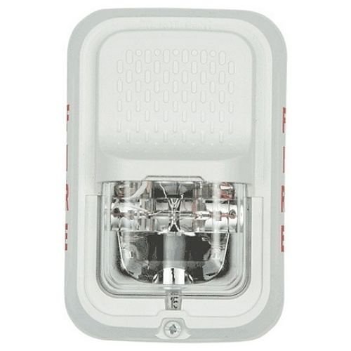 System Sensor SGWLED | L-Series Compact Wall Strobe with LED, FIRE Label, White