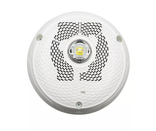 System Sensor SPSCWKLED-P Outdoor Speaker Strobe LED White Ceiling Plain
