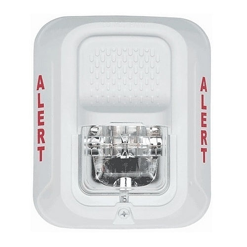 System Sensor SWLED-CLR-ALERT | L-Series 2-Wire Wall-Mount Strobe with LED, "ALERT" Marking, White