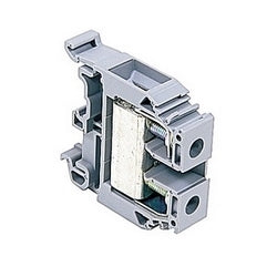TE Connectivity 011512914 | Gray, feed through terminal block with 12 mm spacing, 85 Amp rated UL current with screw clamp connection that accepts 18-6 AWG UL wire range