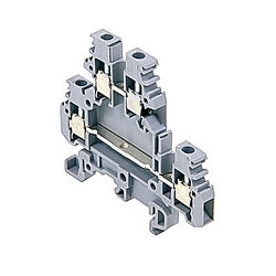 TE Connectivity 011549013 | Terminal Block, Comp Double Level, Grey, 24-12AWG Wire, 20A