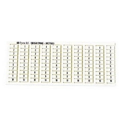 TE Connectivity 1SNK150012R0000 | 10 white type MC612PA, 1 through 10 pre-printed vertical marker cards