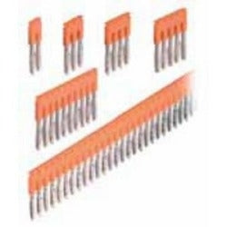 TE Connectivity 1SNK906310R0000 | Jumper Bar, 10-Poles, 41 A, Polyamide, Orange, Contact Current Rating (Max.): 41 A, Screwless, 6 mm