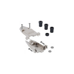 TE Connectivity 5748676-1 | Backshell/Cable Clamp, Shell Size: 1, Shielded, 2-Piece RFI/EMI Shield, 180 degree, 4-40, Cable Insulation Dia.: 4.7 - 8.13 mm, Operating Temperature Range: -55 - 105 C