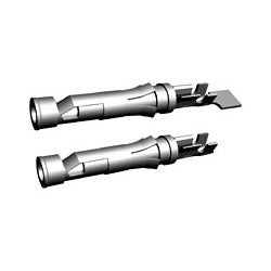 TE Connectivity 66598-1 | Multimate; Contact Type: Socket Contact Classification: Signal Type III+ Series Bright Tin-Lead Contact Plating, Mating Area, Material Wire Range: 0.80-2.00 [18-14] mm [AWG]
