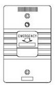 Tektone Sound & Signal SF155B | Emergency Station, 1-Gang, 1/4" Jack, Plastic Faceplate