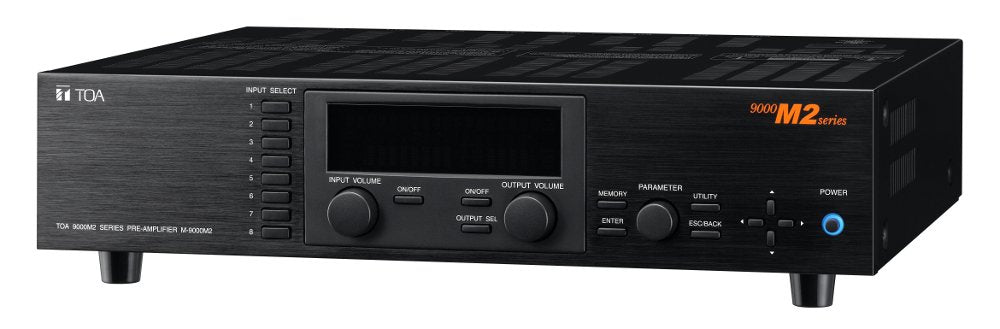TOA Electronics A-906MK2 UL | 8-Channel Modular Mixer and Amplifier, 60W