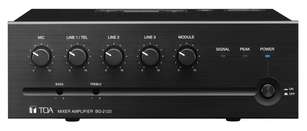 TOA Electronics BG-2120 CU | 5-Channel Mixer and Power Amplifier, 120W