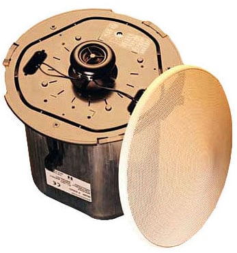 TOA Electronics F-2352CU2 | 5" Coaxial 30W Ceiling Speaker, Tile Bridge Included, Sold in Pairs