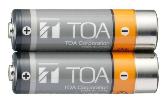 TOA Electronics IR-200BT-2Y | 2 Ni-MH Rechargeable AA Batteries for IR-200M and IR-300M Microphones
