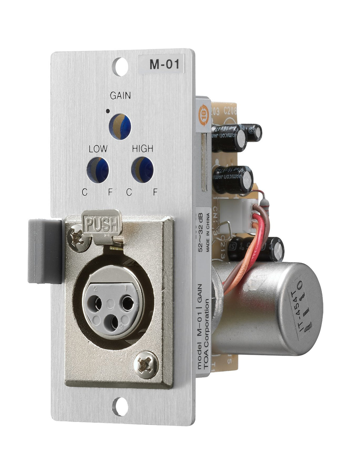 TOA Electronics M-01F | Microphone Input Module for 900 Series Amplifiers, XLR-F