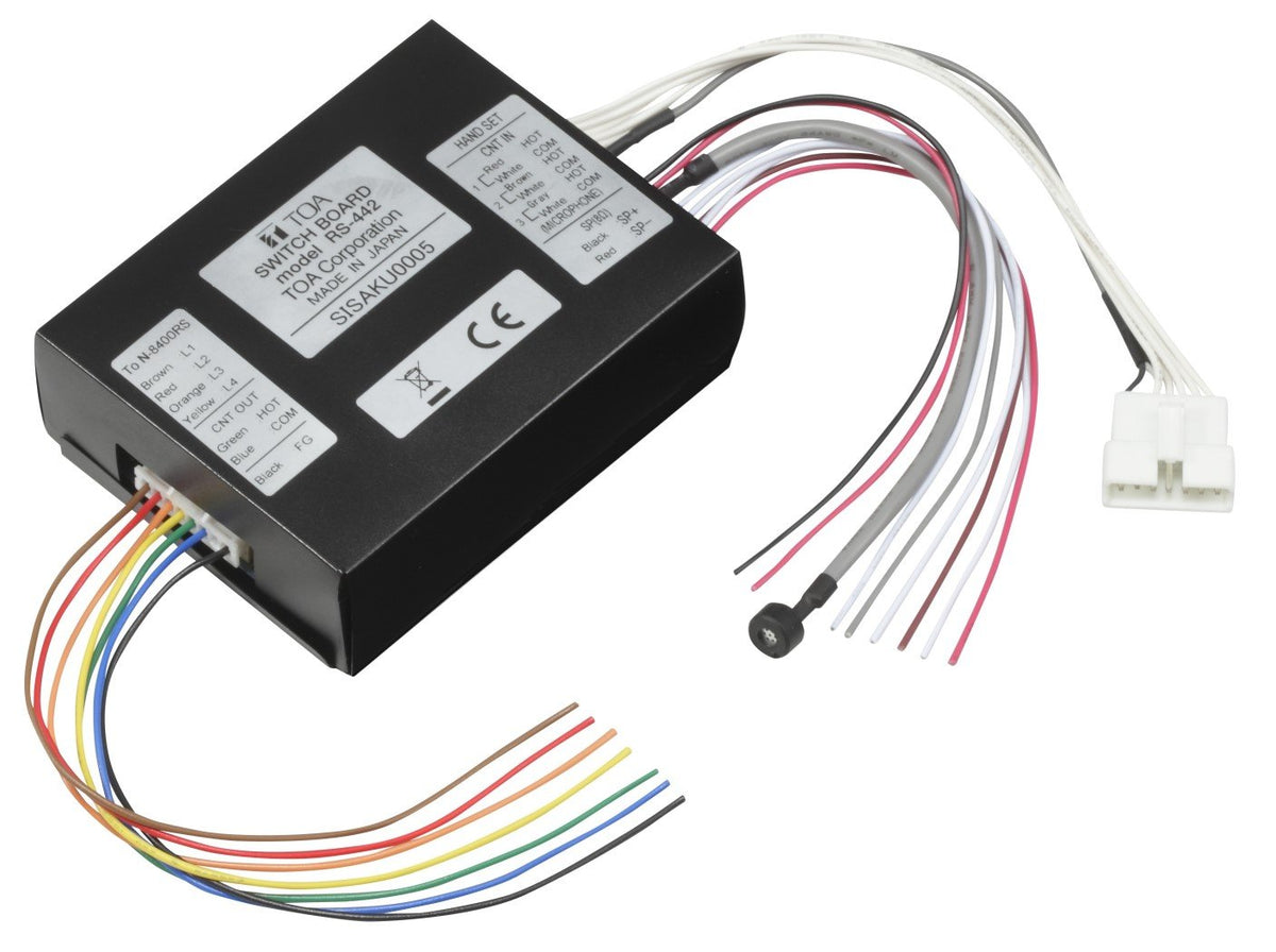 TOA Electronics RS-442 | Intercom Switch Board for 4-Wire Substation Interface Unit