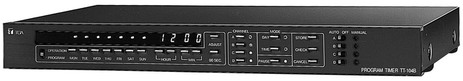TOA Electronics TT-104B 304L | Program Timer with 4 Independent Outputs