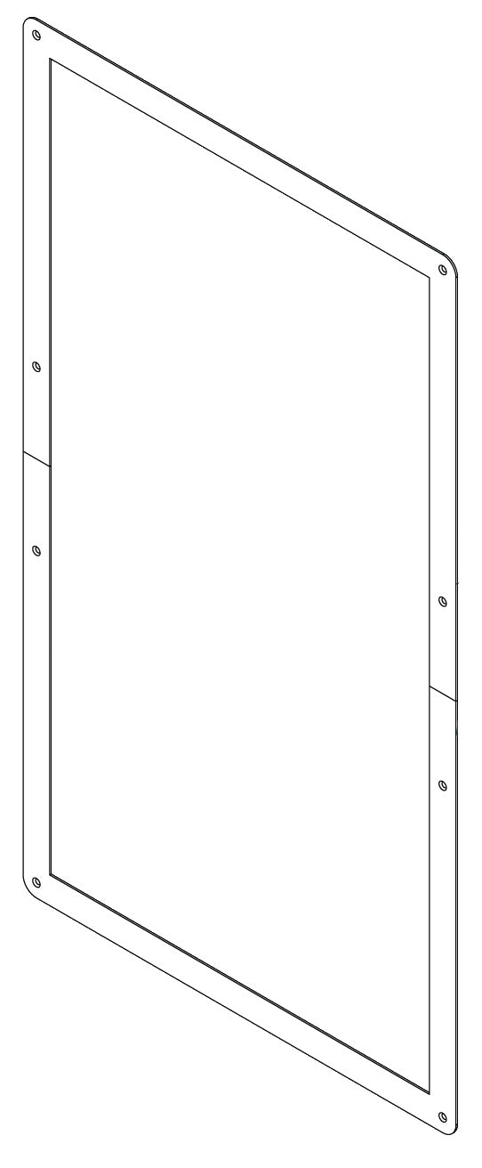 Talk-A-Phone AOR-TR16-SS | Trim Ring For Flush Mounting 16-Station Area Of Refuge Analog Command Units