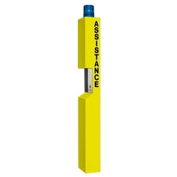 Talk-A-Phone ETP-MT-72 | Tower Mount with Blue Light/Strobe (8" x 10" x 72")