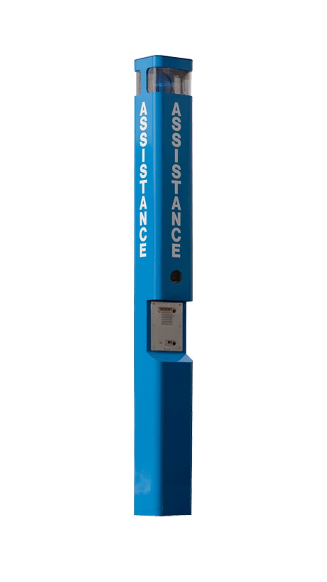 Talk-A-Phone ETP-MT/R-OP2-4 | Radius Blue Light Phone Tower, Fixed Camera Ready