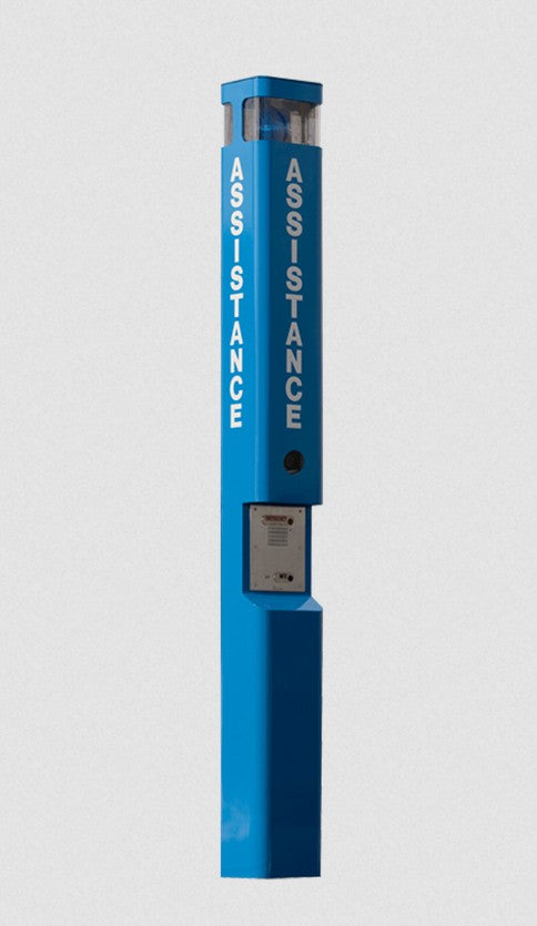 Talk-A-Phone ETP-MT/R-OP2 | Radius Blue Light Phone Tower, Fixed Camera Ready