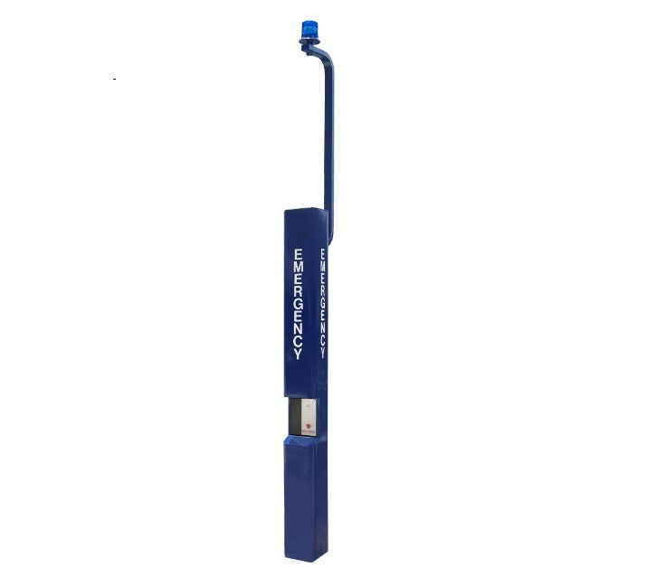 Talk-A-Phone ETP-MT/R-OP4-40 | Radius Blue Light Phone Tower With Camera Mounting Arm