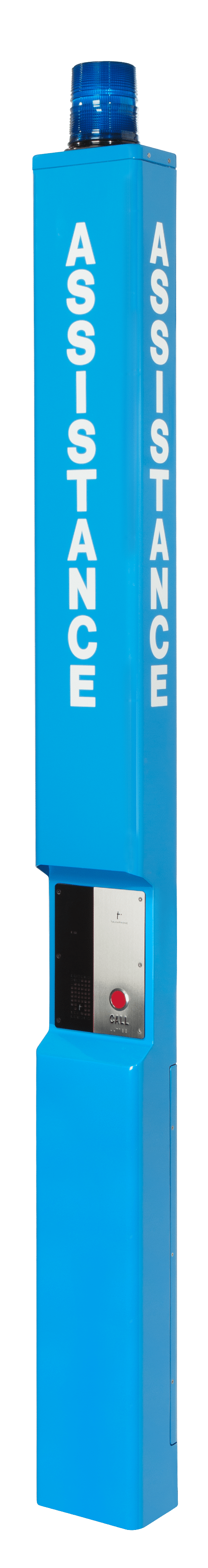 Talk-A-Phone ETP-MTE-PANEL | Eco Tower Aluminum Blue Light Phone Tower