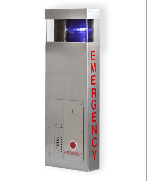 Talk-A-Phone ETP-WMSE-EMRWH | ETP-WMSE Economy Wall Mount S with Integrated Led Blue Light
