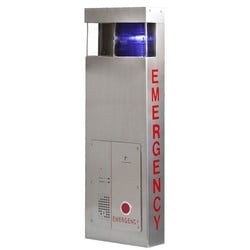 Talk-A-Phone ETP-WMSE | Emergency Call Station, Wall Mount, 12/24 VDC/120 VAC LED Blue Light, 1.2 Watt LED Panel Light