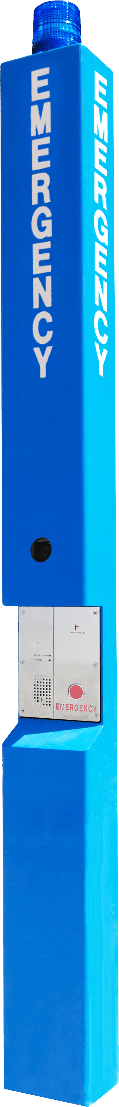 Talk-A-Phone ETPMTOP24PCS | Blue Light Phone Tower, Fixed Camera Ready