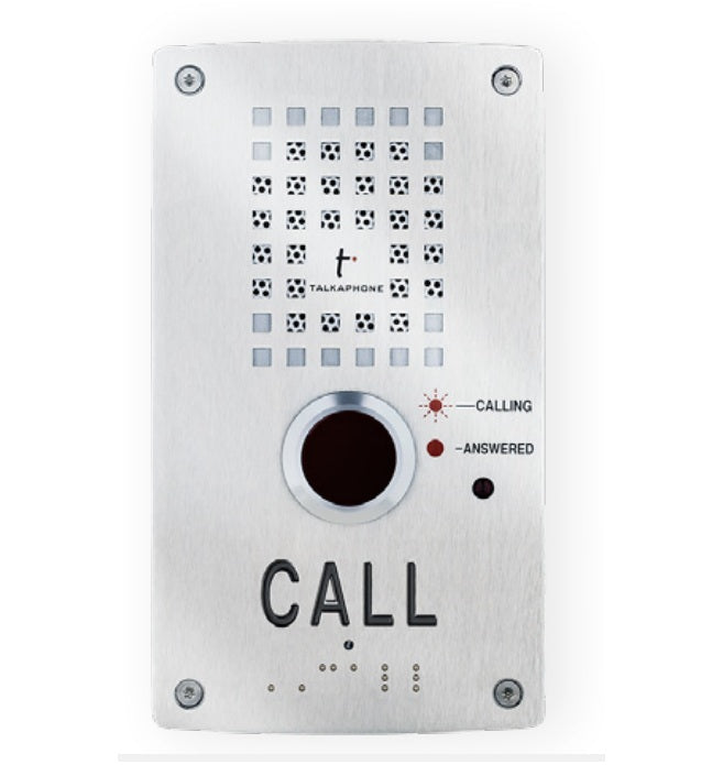Talk-A-Phone VOIP-220C-PT | Compact VoIP Flush-Mounted Callbox, Portuguese