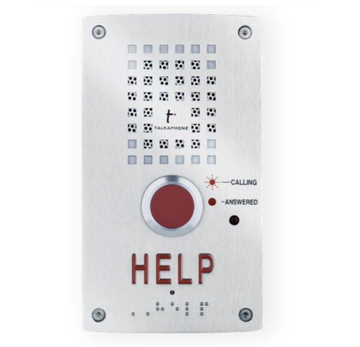 Talk-A-Phone VOIP-220H2AX | VoIP-220 Series Compact IP Call Station with Help Signage