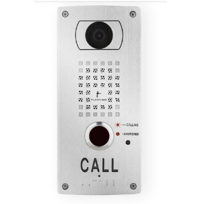 Talk-A-Phone VOIP-221C3-ES | VoIP-220 Series Compact IP Call Station LLAMADA Builtin IP Camera