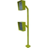 Talkaphone ETP-GP-D | Gooseneck Pedestal Mount For Both Cars And Trucks, Standard Is Painted Yellow.