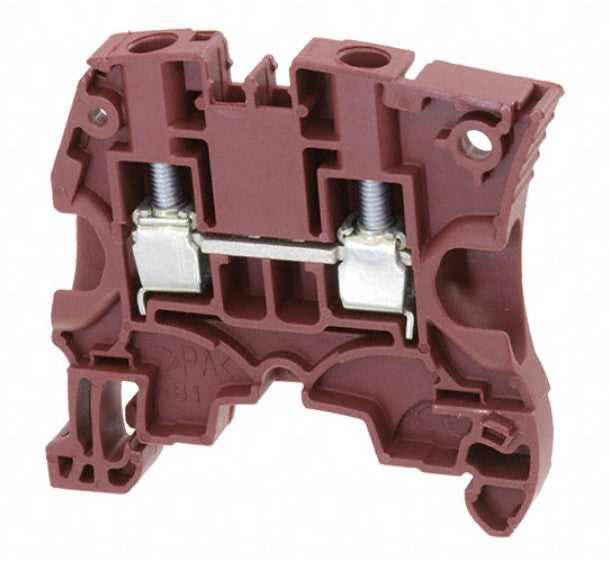 TE Connectivity 1SNK506064R0000 | Screw Clamp Terminal Block, 1-Circuit, Block Feed-Through, 2 Positions, 41 A, 10.6 G, TH35-15, TH35-7.5