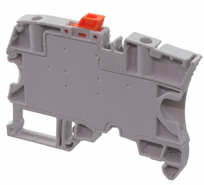 TE Connectivity 1SNK506310R0000 | Gray terminal block disconnect with blade with 6 mm spacing, 26 amp UL rated current with screw clamp connection