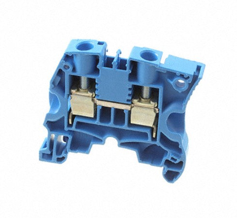 TE Connectivity 1SNK508020R0000 | Blue, feed through terminal block with 8 mm spacing, 57 Amp rated UL current and screw clamp connection