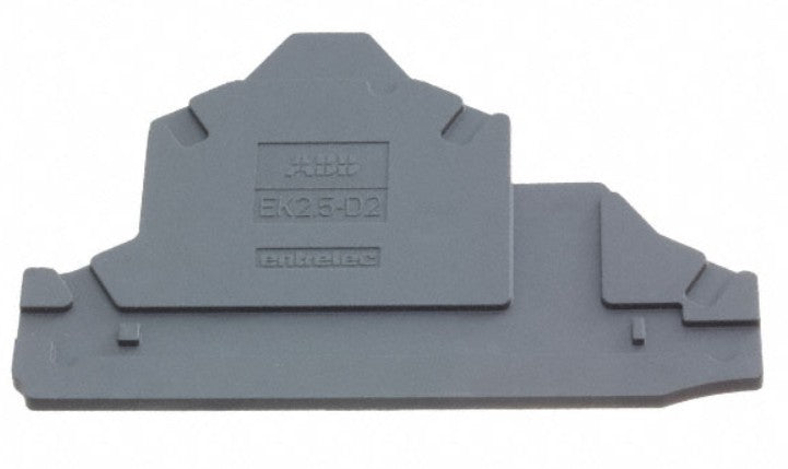 TE Connectivity 1SNK705960R0000 | END SECTION - DARK GREY for DOUBLE DECK TBS EK2.5-D2