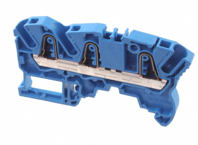 TE Connectivity 1SNK706021R0000 | PI-Spring Terminal Block, 1-Circuit, Block Feed-Through, 3 Positions, 32 A, 11 G
