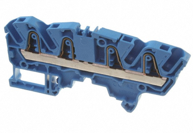 TE Connectivity 1SNK706022R0000 | PI-Spring Terminal Block, 1-Circuit, Block Feed-Through, 4 Positions, 32 A, 13.8 G