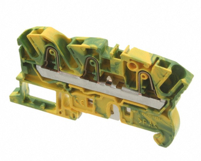 TE Connectivity 1SNK706151R0000 | PI-Spring Terminal Block, 1-Circuit, Ground, 3 Positions, 2200 V, 15.7 G