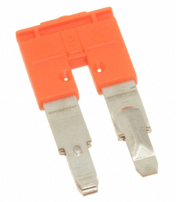 TE Connectivity 1SNK908302R0000 | Orange, 2 pole type JB8-2, 57 Amp jumper bar