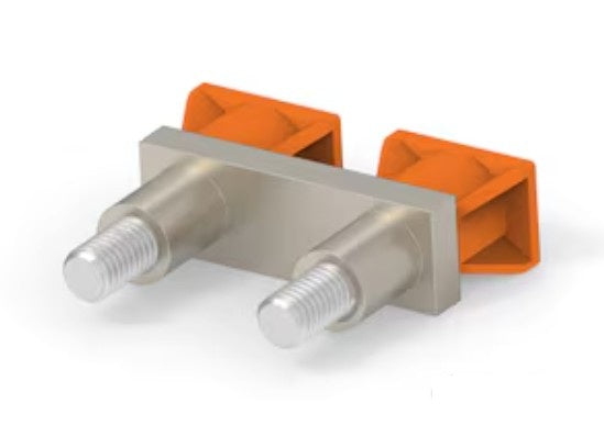 TE Connectivity 1SNK916302R0000 | Jumper Bar, 2-Poles, 125 A, Polyamide, Orange, Contact Current Rating (Max.): 125 A