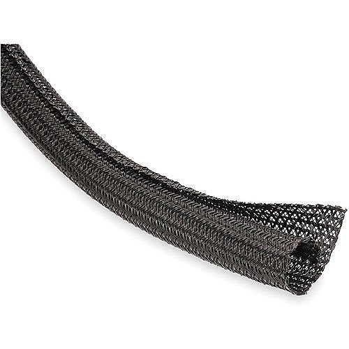 Techflex F6N1.00BK | Spiral Wrap, Black, 100 ft. large, Polyethylene Terephthalate, 0.25 to 0.89 in. Dia