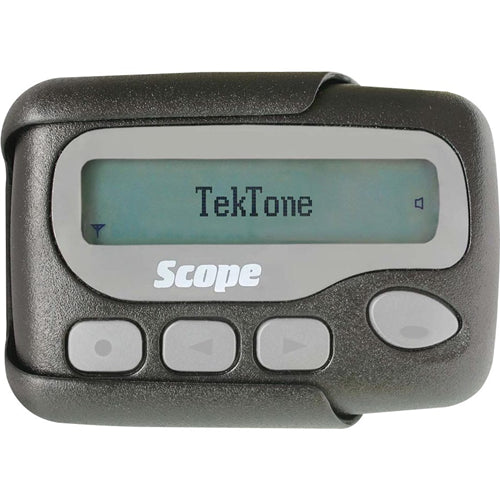 Tektone Sound & Signal NC397A | Alphanumeric Pager, 2-Line 20-Character Backlit Display, Aaa Battery