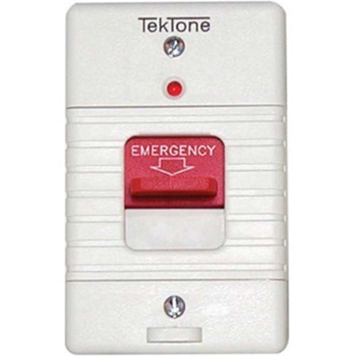 Tektone Sound & Signal SF155B | Emergency Station, 1-Gang, 1/4" Jack, Plastic Faceplate