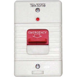 Tektone Sound & Signal SF155B | Emergency Station, 1-Gang, 1/4" Jack, Plastic Faceplate