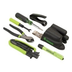 Tempo Communications 46602 | Professional Coax Tool Kit, Short Green